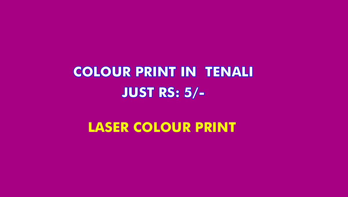 Colour Print In Tenali